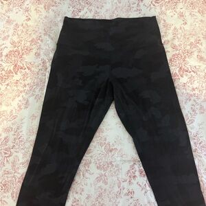 lululemon athletica Black Camouflage Leggings